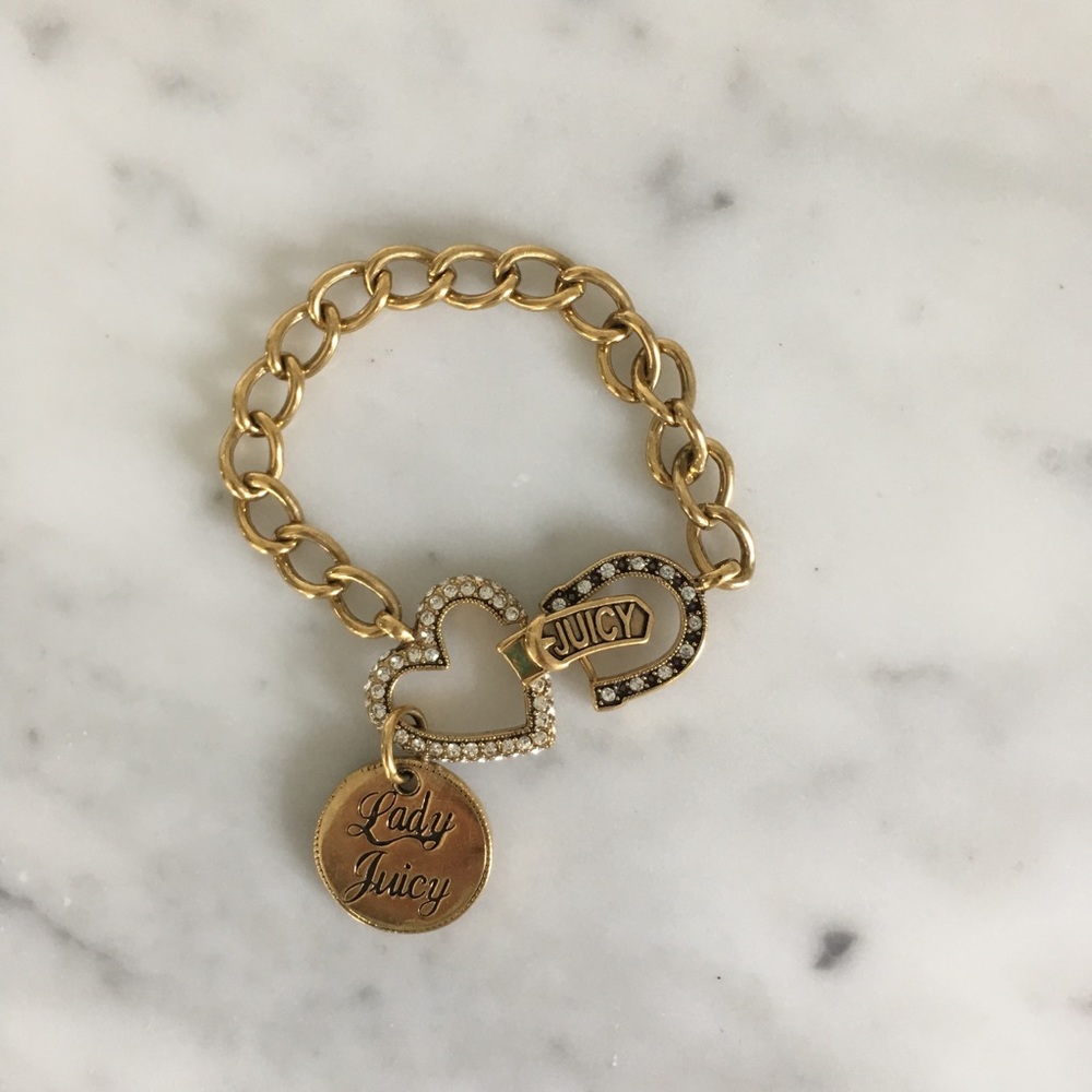 Juicy Couture Love Luck Horseshoe Gold Bracelet